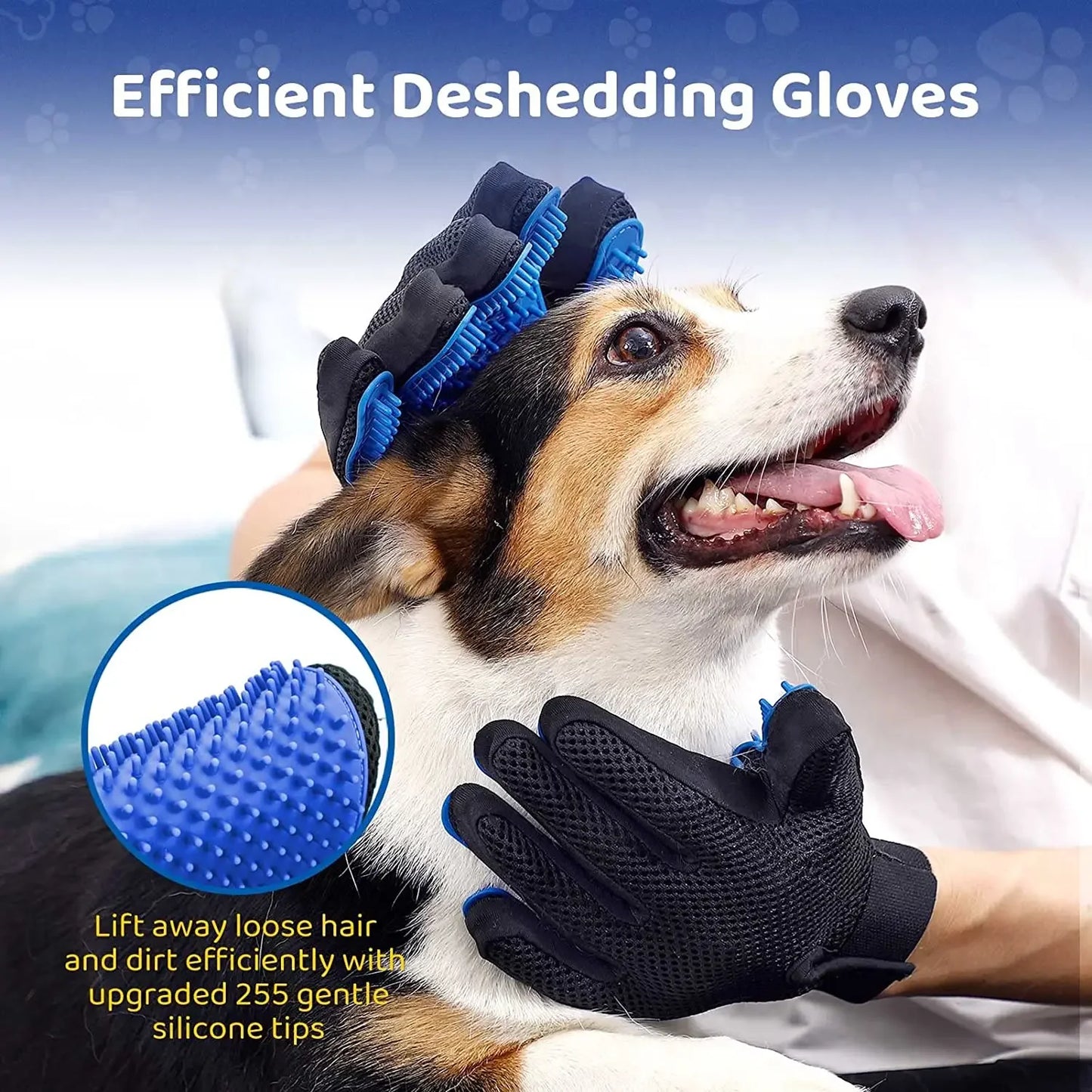 Pet Grooming Glove Gentle Efficient Hair Remover Mitt Cat Accessories dog Glove for Dogs Cats Pet Products Supplies