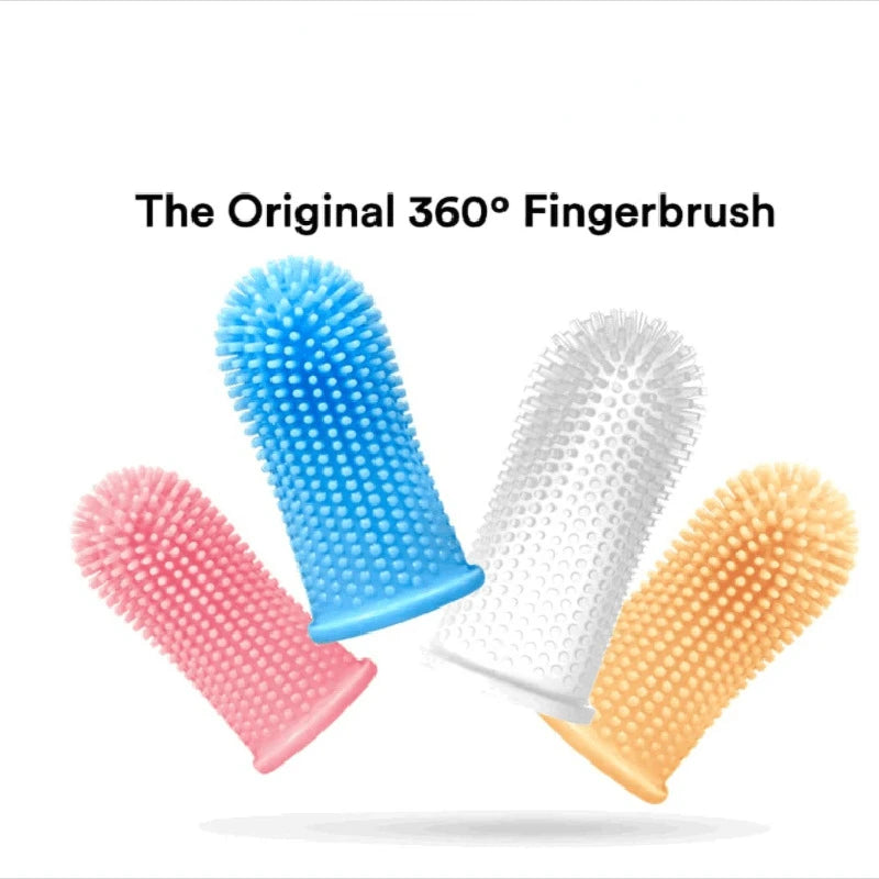 New Dog Super Soft Pet Finger Toothbrush Teeth Cleaning Bad Breath Care Silicone Tooth Brush Tool Dog Cat Cleaning Supplies